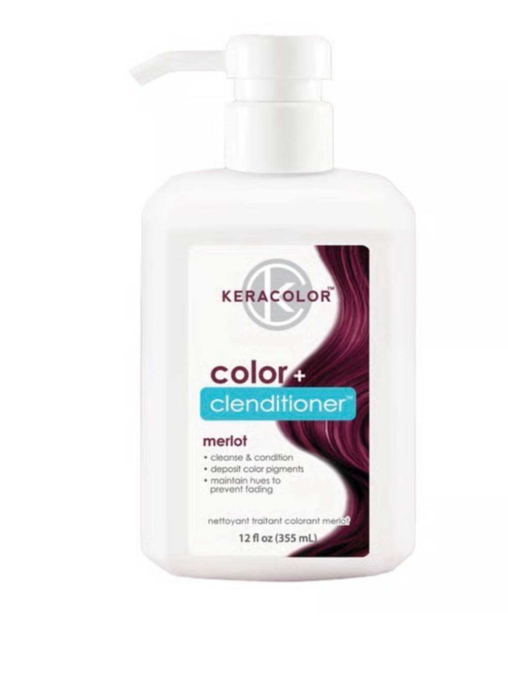 Keracolor Color+ Clenditioner in Merlot Red semi-permanent hair dye